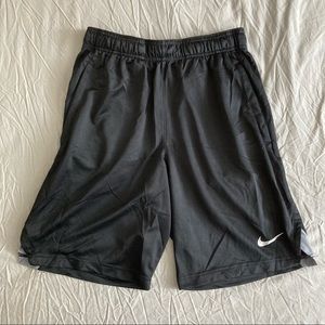 Nike Lacrosse, Dri-Fit, Men’s Grey shorts, size small, elastic band with pockets